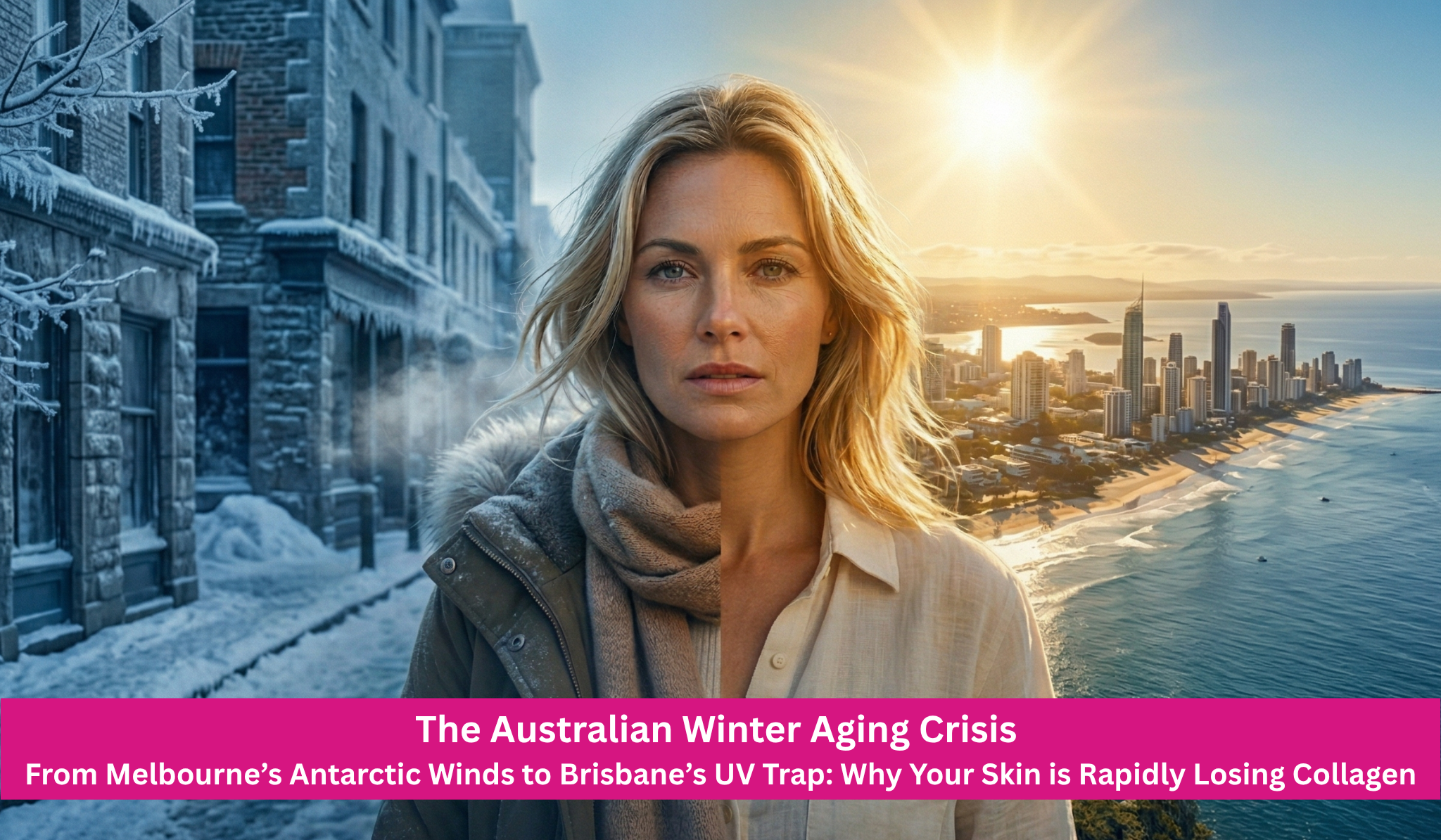 The Australian Winter Aging Crisis         From Melbourne’s Antarctic Winds to Brisbane’s UV Trap: Why Your Skin is Rapidly Losing Collagen