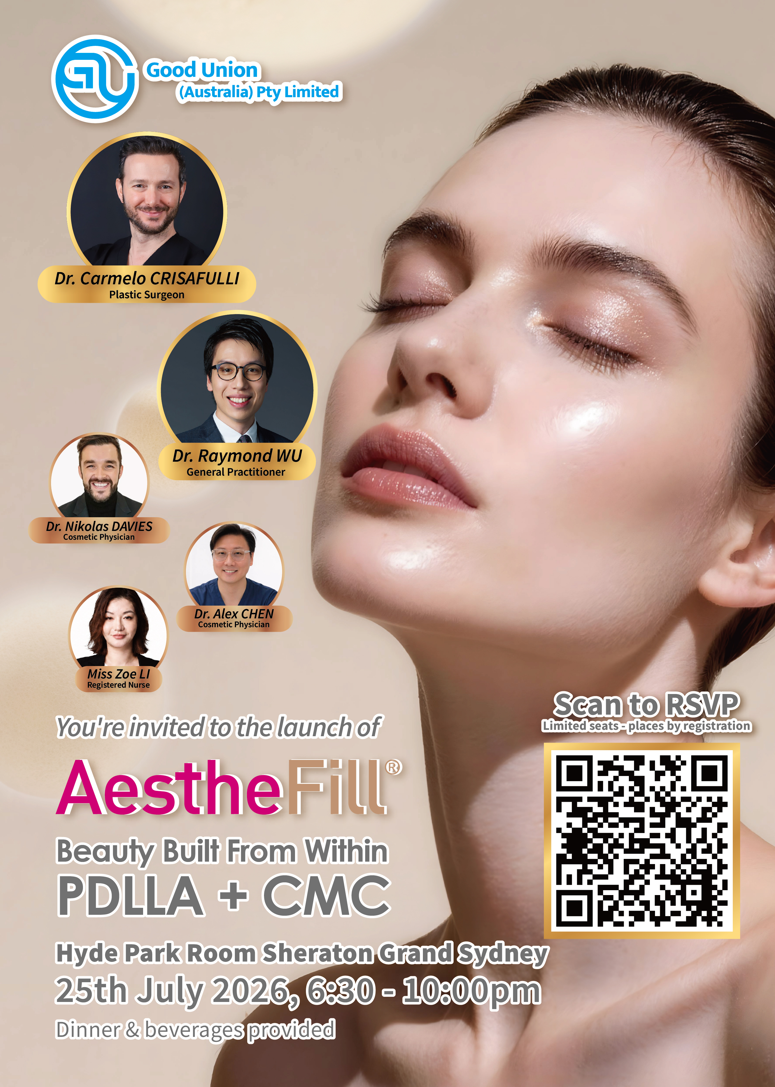 Official Event: AestheFill® Grand Launch Dinner Symposium in Sydney